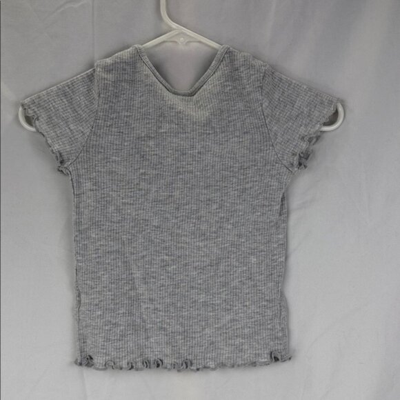 Art Class Light Gray V-Neck Ribbed Tee Girls Size Small 6/6x - Picture 5 of 6